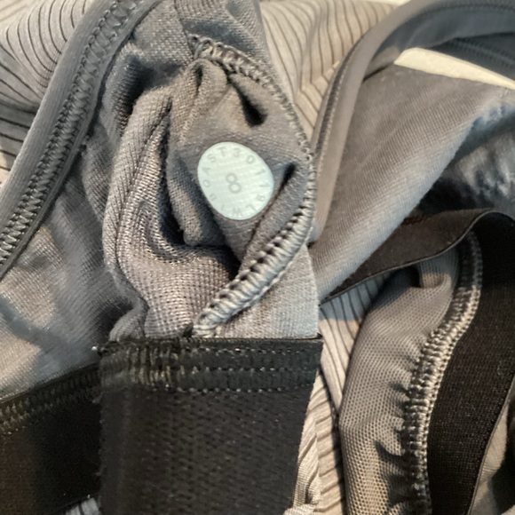 Lululemon Ruche of Adrenaline Tank Top Size 8 Heathered Titanium - Picture 7 of 7